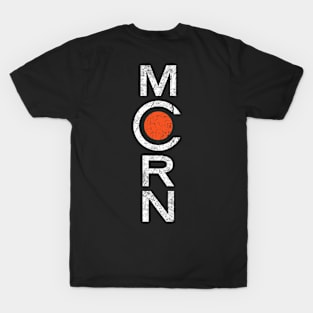 Grunge White and Red MCRN Logo T-Shirt